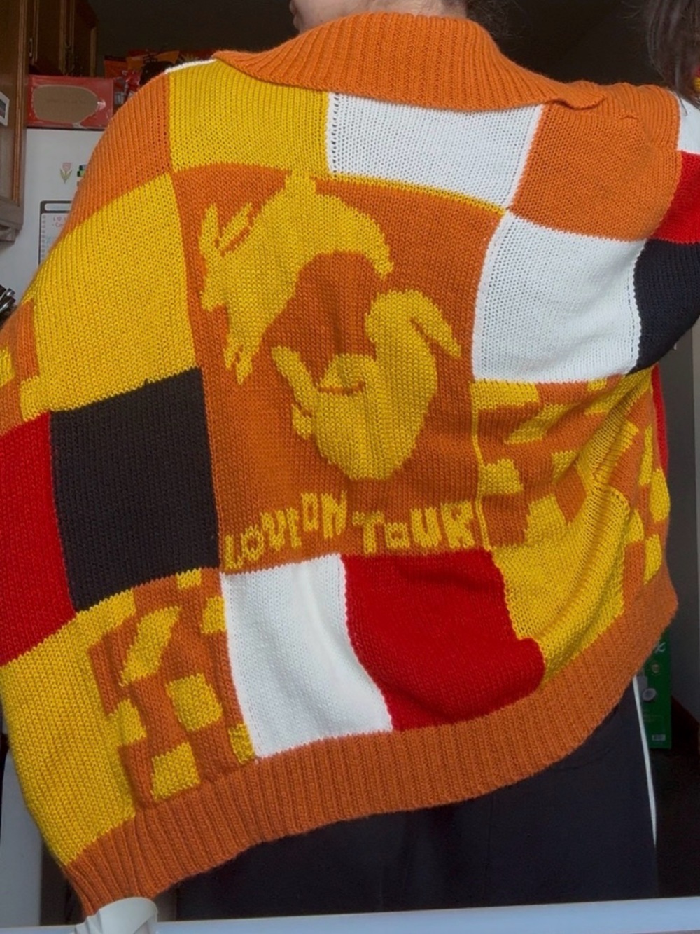 Harry Styles Colorblock Knit Sweater - Orange, Yellow, Red Love on Tour